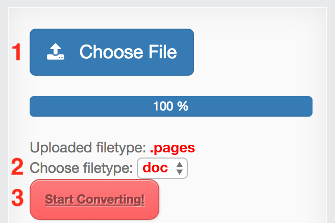 How to convert PAGES files online to DOC